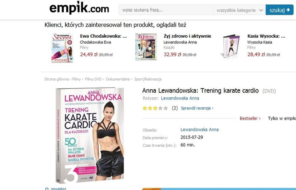 Anna Lewandowska wydaje płytę DVD
Fot. Empik.pl