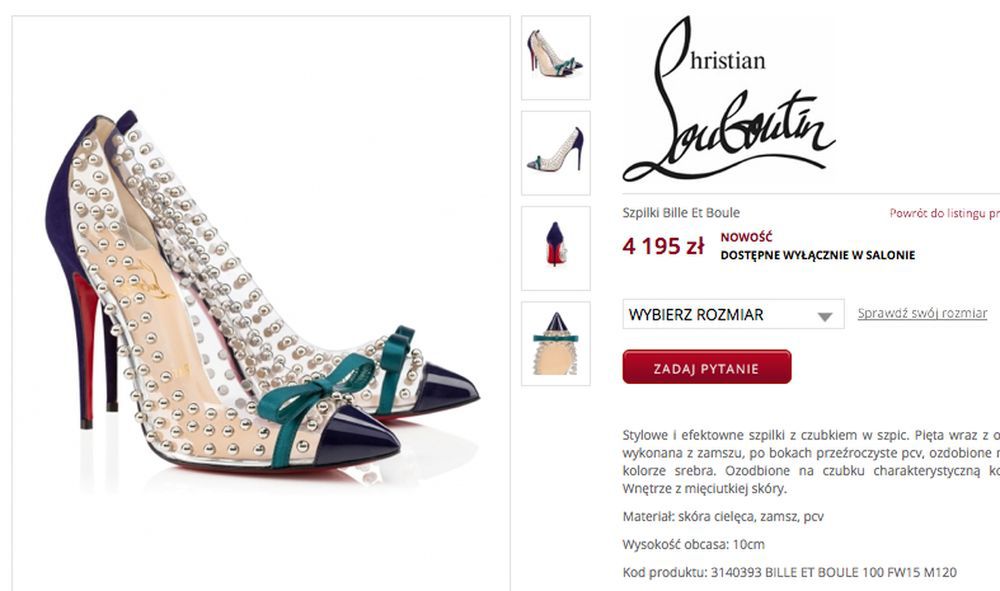 szpilki Christian Louboutin
Fotografia: screen z moliera2.com