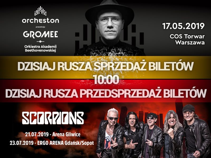 Rusza sprzedaż biletów na Orcheston w Warszawie i przedsprzedaż na Scorpions