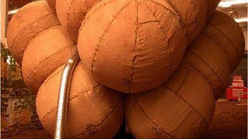 Poduszki powietrzne w których lądował "Spirit"