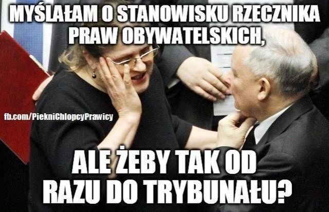 Krystyna Pawłowicz na sędziego?