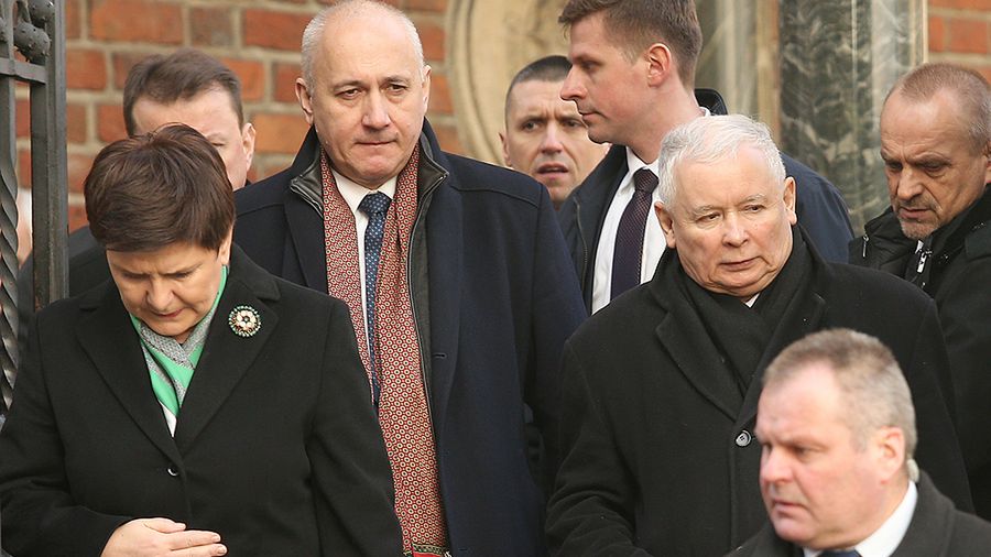 Jarosław Kaczyński, Joachim Brudziński, premier Beata Szydło