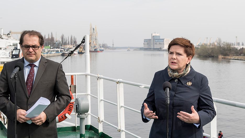 Marek Gróbarczyk i Beata Szydło