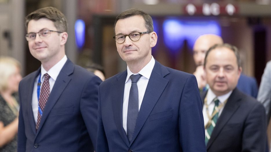 Od lewej: Piotr Mueller i Mateusz Morawiecki.