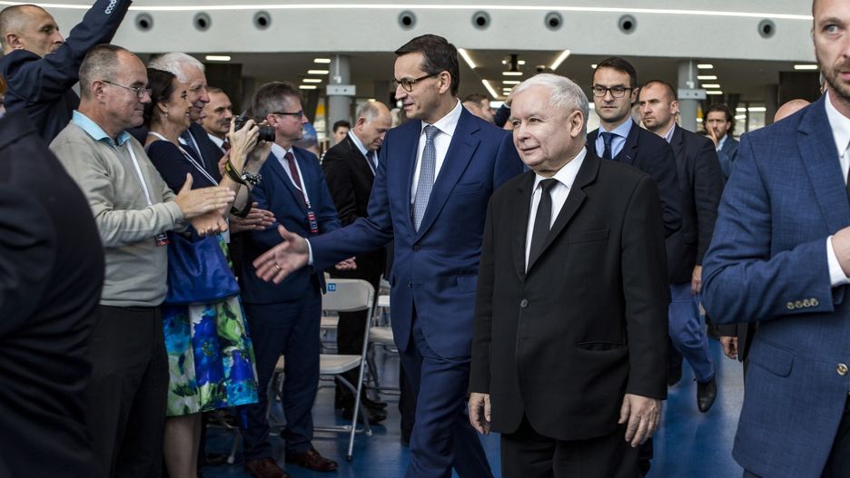 Mateusz Morawiecki i Jarosław Kaczyński.