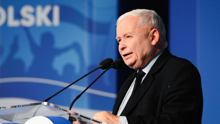 Wybory parlamentarne 2019. Prezes PiS Jarosław Kaczyński.