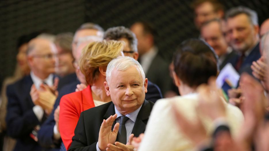 Prezes PiS Jarosław Kaczyński. Partia rządząca zebrała najwięcej podpisów.