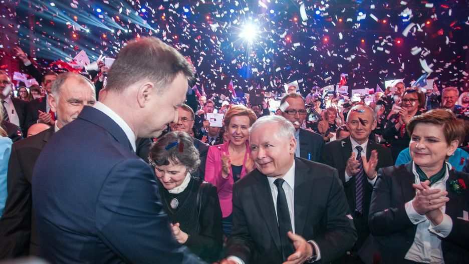 Andrzej Duda, Jarosław Kaczyński i Beata Szydło. Z liderami PiS współpracuje od lat Piotr Agatowski.