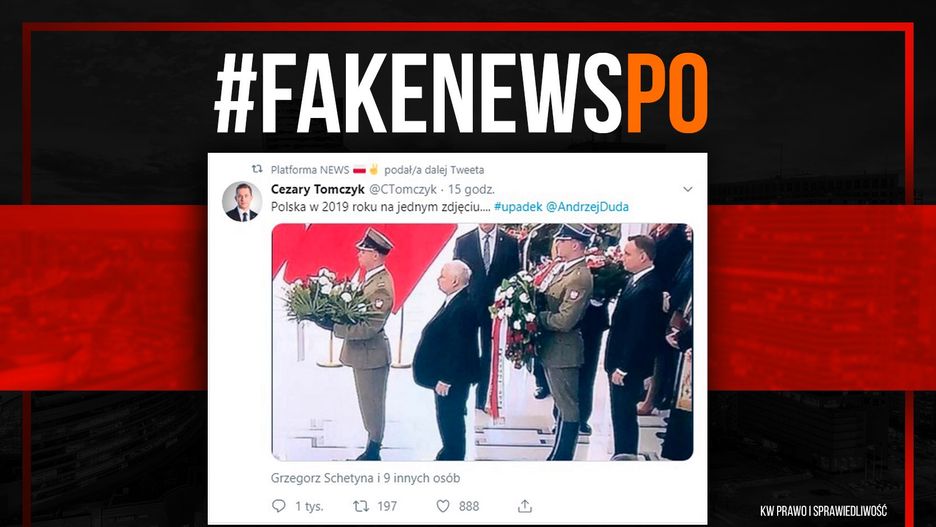 PiS uderza w PO za zdjęcie Kaczyńskiego z Dudą.