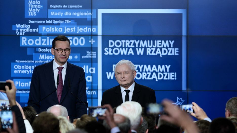 Mateusz Morawiecki i Jarosław Kaczyński