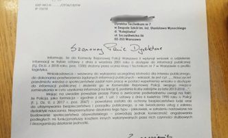 Nauczycielka kazała uczniom złożyć wniosek o informację publiczną. Policja wysłała reprymendę
