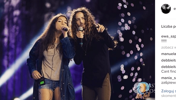 Michał Szpak śpiewa z siostrą Ewą