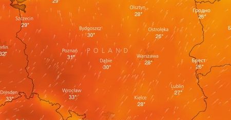 Pogoda na początek tygodnia. Gorący poniedziałek, po nim ochłodzenie