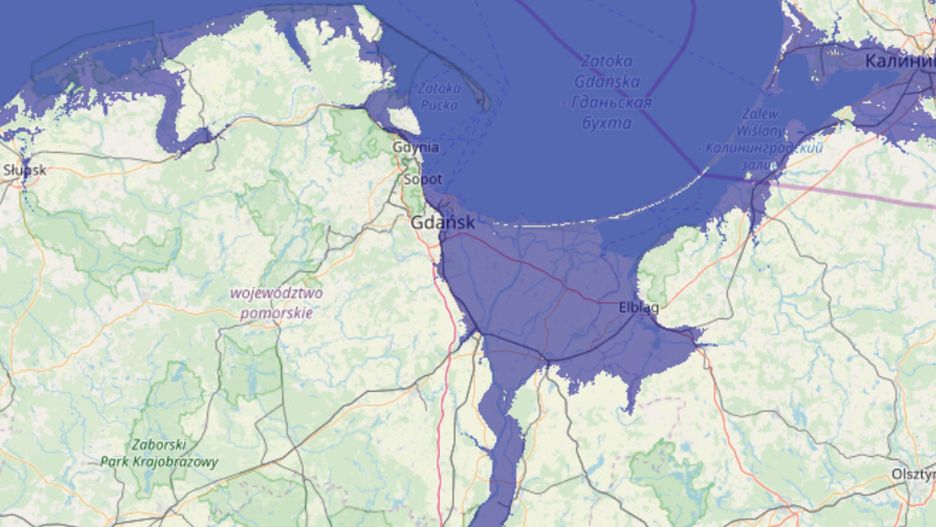 W tym scenariuszu Półwysep Helski zniknie pod wodą