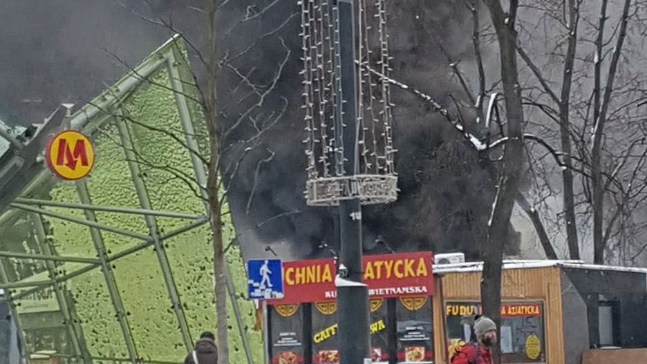 Pożar przy ul. Świętokrzyskiej