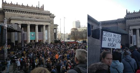 Strajk nauczycieli. Na koncert miały przyjść tysiące osób. Przyszło kilkaset