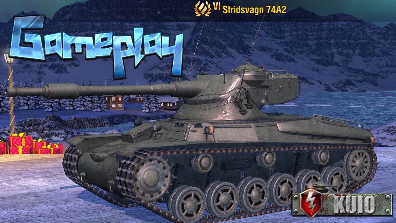 Bitwy Strv 74A2 - Gameplay PL- World of Tanks Blitz