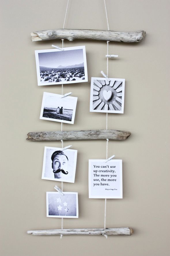 Driftwood Photo Display