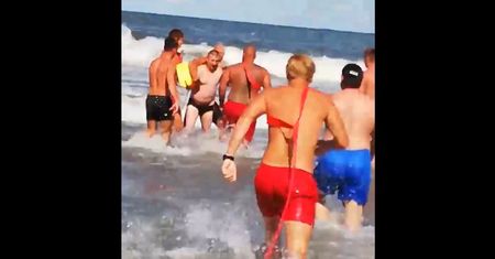 Władysławowo. Awantura z pijanym plażowiczem. Świadek nagrał film