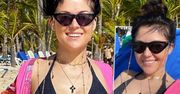 Kasia Cichopek pławi się w luksusie w ulubionym miejscu J.Lo. Ponętny biust na pierwszym planie. Stylizacja jak z katologu
