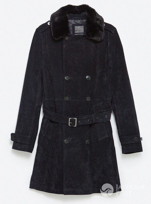Płaszcz z futrzanym kołnierzem, Zara, 799 pln