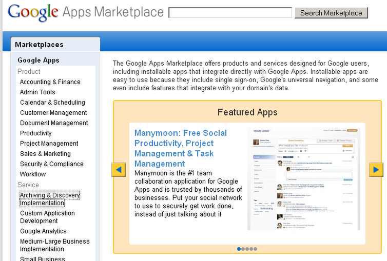 Apps Marketplace - nowy sklep Google z aplikacjami