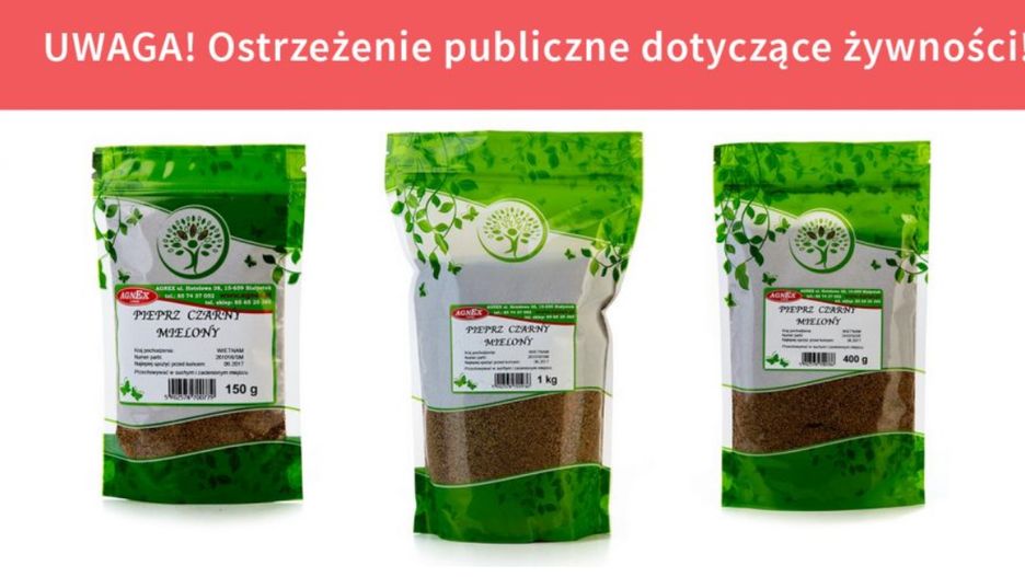 GIS wykrył Salmonellę w opakowaniach pieprzu czarnego mielonego