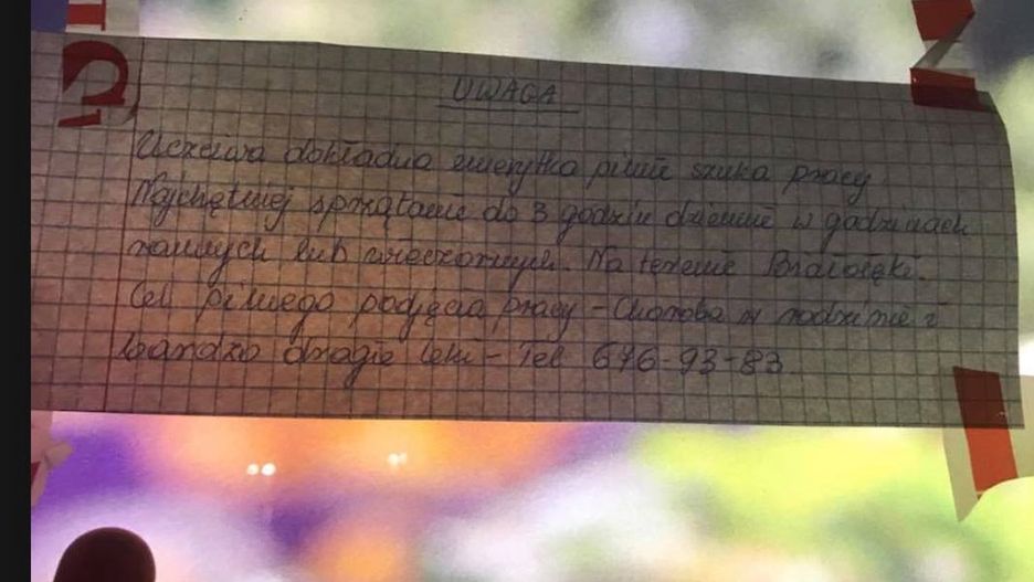 Emerytka pilnie szuka pracy