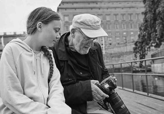 Peter Lindbergh podczas pracy