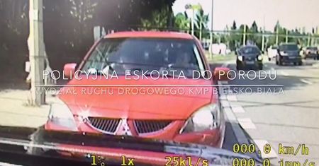 Zatrzymali auto do kontroli. Okazało się, że jedzie nim rodząca kobieta