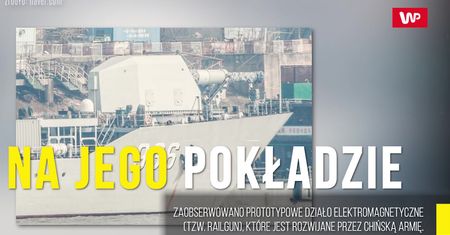 Chińskie działo elektromagnetyczne na morzu