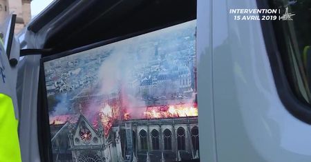 Notre Dame. Dramatyczna akcja ratowania katedry. Straż pożarna pokazała film