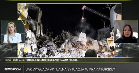 "Blok złożył się jak domek z kart". Relacja z Kramatorska