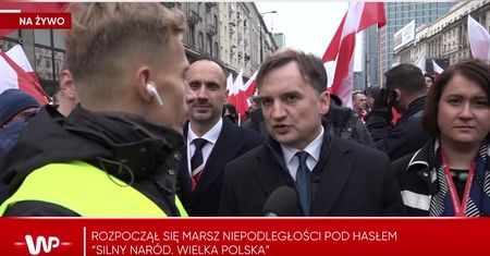 Zbigniew Ziobro na Marszu Niepodległości. Uderza w Tuska