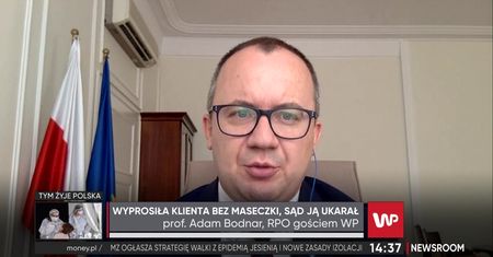 Mandat za brak maseczki. Bodnar: przepisy do zmiany, zaniedbanie rządu