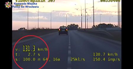 Pędził w obszarze zabudowanym 131 km/h. Spieszył się po truskawki