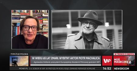 Agnieszka Holland o Piotrze Machalicy. "Grał z niebywałym taktem i mądrością"