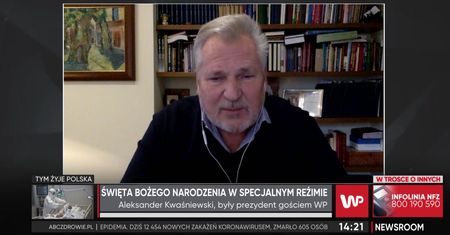 Kwaśniewski o trudnych świętach: Spędzimy je w górach w Szwajcarii