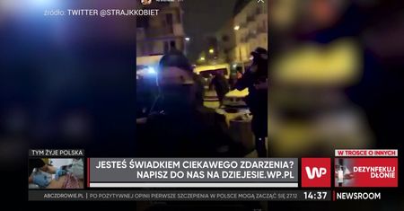 Czy policja przeprosi za złamanie kobiecie  ręki na Strajku? Rzecznik KGP komentuje