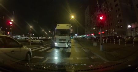 Pijany kierowca tira na ulicach Warszawy