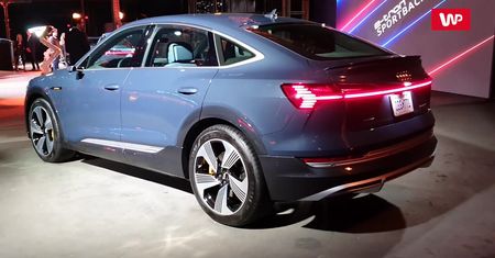 Audi E-tron Sportback z bliska. Nowy elektryczny SUV z Niemiec
