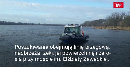 Przeczesują Wisłę w Toruniu. Trwa akcja poszukiwawcza 28-latka