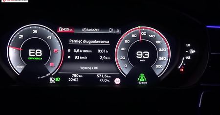 Audi A8 50 TDI 3.0 286 KM (AT) - pomiar zużycia paliwa