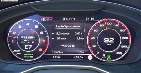 Audi Q5 2.0 TFSI 252 KM (AT) - pomiar zużycia paliwa