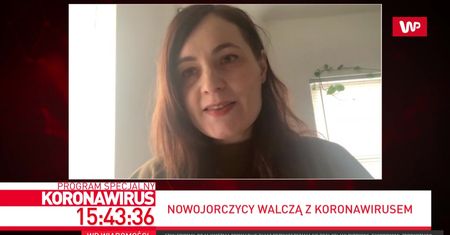 Koronawirus na świecie. Justyna Calińska mówi o sytuacji w Nowym Jorku