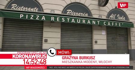 Koronawirus we Włoszech. Polka mówi, jak wygląda sytuacja