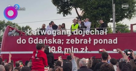 Finał podróży Łatwoganga. Tak przywitali go w Gdańsku