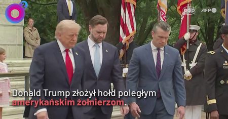 Trump na cmentarzu narodowym. "Nigdy nie będzie broni jądrowej w Iranie"