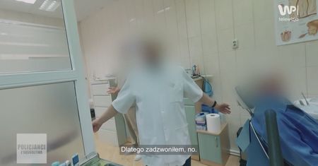 Pacjent nie chciał wyjść z gabinetu dentysty. Na miejsce wezwano policję