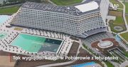 Tak wygląda Hotel Gołębiewski w Pobierowie z lotu ptaka